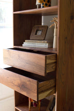 Load image into Gallery viewer, Two Drawer Acacia Wood Cabinet
