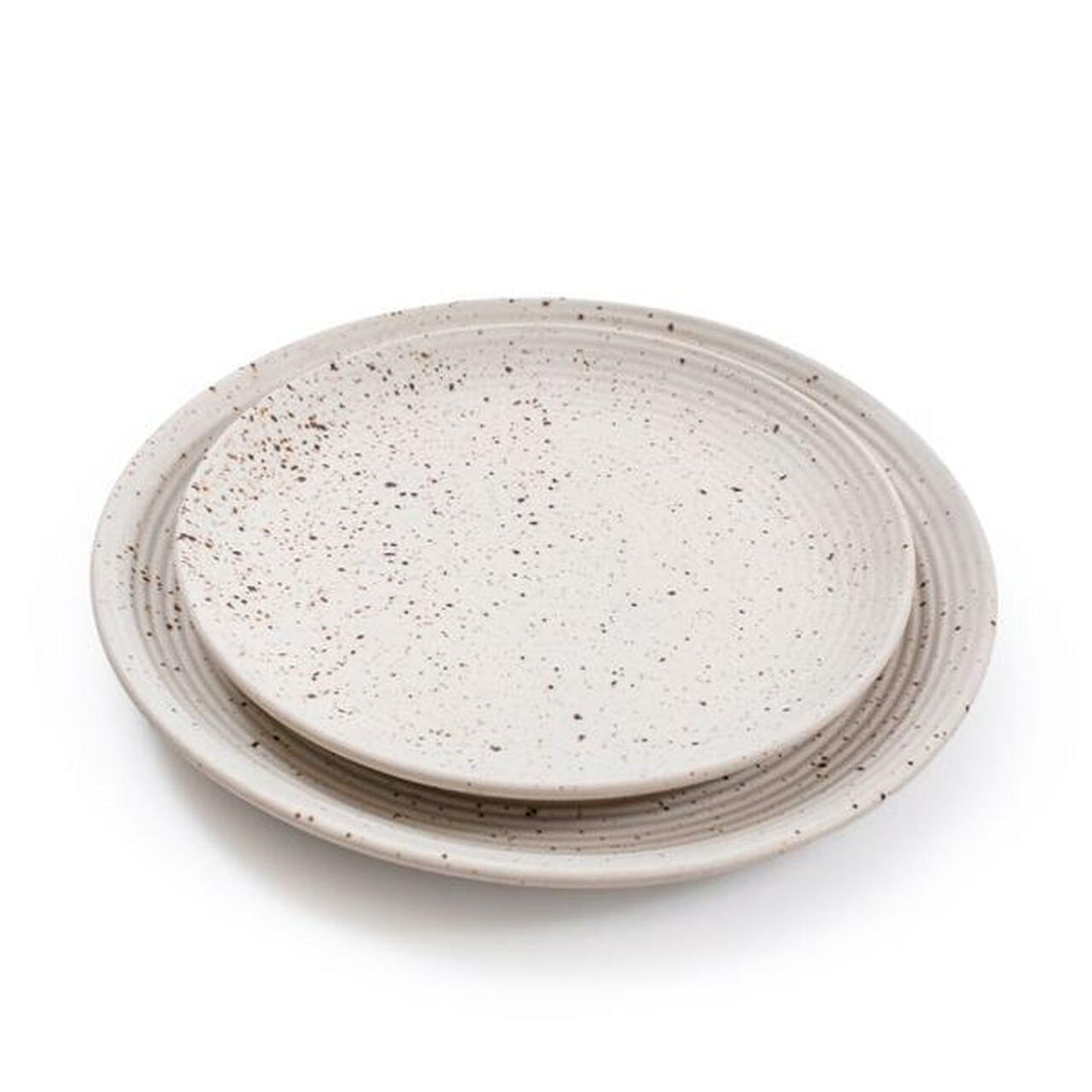Ribbed Ceramic Speckled Plate (2 Sizes)