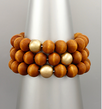 Load image into Gallery viewer, Wood Beaded Bracelet
