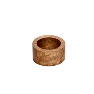 Mango Wood Napkin Ring (2 Shapes)