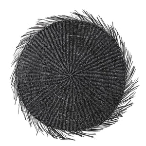 Black Seagrass Charger