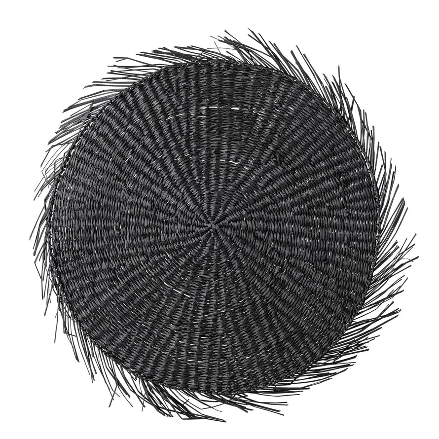 Black Seagrass Charger
