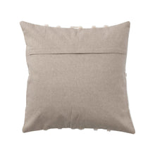 Load image into Gallery viewer, Cream 20&quot; Aztec Tufted Chambray Pillow
