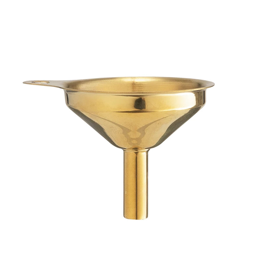 Gold Stainless Steel Funnel