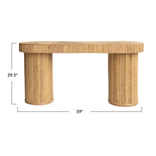 Load image into Gallery viewer, Rattan Console Table
