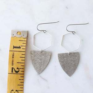 Antiqued Silver Earrings
