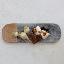 Load image into Gallery viewer, Gray Marble &amp; Mango Wood Board
