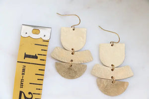 Three Tier Dangle Earrings