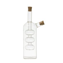 Load image into Gallery viewer, Tall Glass Oil &amp; Vinegar Cruet w/ Cork Stoppers
