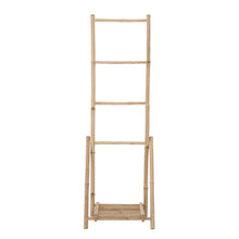 Load image into Gallery viewer, Bamboo Folding Ladder w/ Shelf
