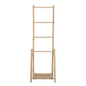 Bamboo Folding Ladder w/ Shelf