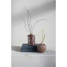 Load image into Gallery viewer, Stoneware Fluted Vase
