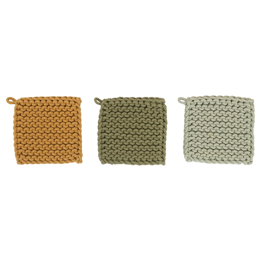 Gregg Crochet Pot Holder (3 Colors)