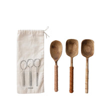 Load image into Gallery viewer, Set of Mango Wood Spoons
