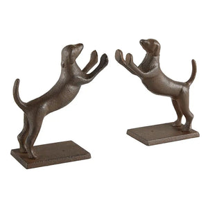 Cast Iron Dog Bookends