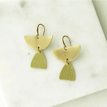 Load image into Gallery viewer, Semicircle Dangle Earrings
