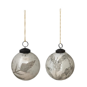 Etched Botanical Ornament (2 Styles)