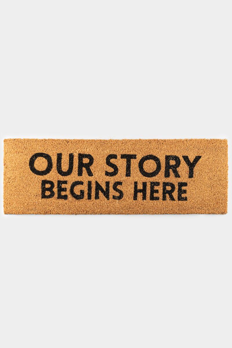 Door Mat—Our Story Begins Here