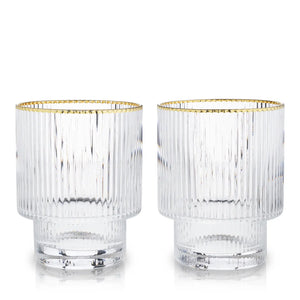 Ribbed Glass Tumbler