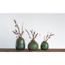 Load image into Gallery viewer, Distressed Green Vases (3 Sizes)
