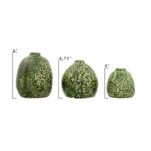 Distressed Green Vases (3 Sizes)