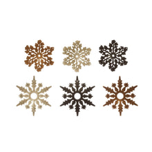 Load image into Gallery viewer, Flocked Snowflake Ornament (2 Styles &amp; 6 Colors)
