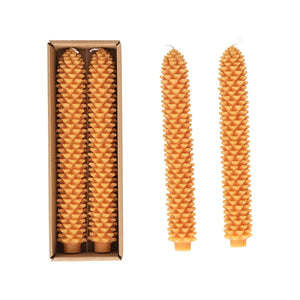 Pinecone Taper Candles