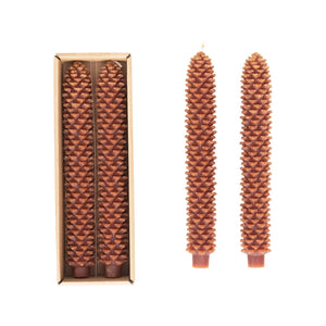 Pinecone Taper Candles