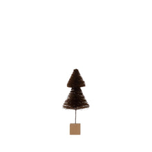 Load image into Gallery viewer, Sisal Bottle Brush Tree with Wood Base (3 sizes)
